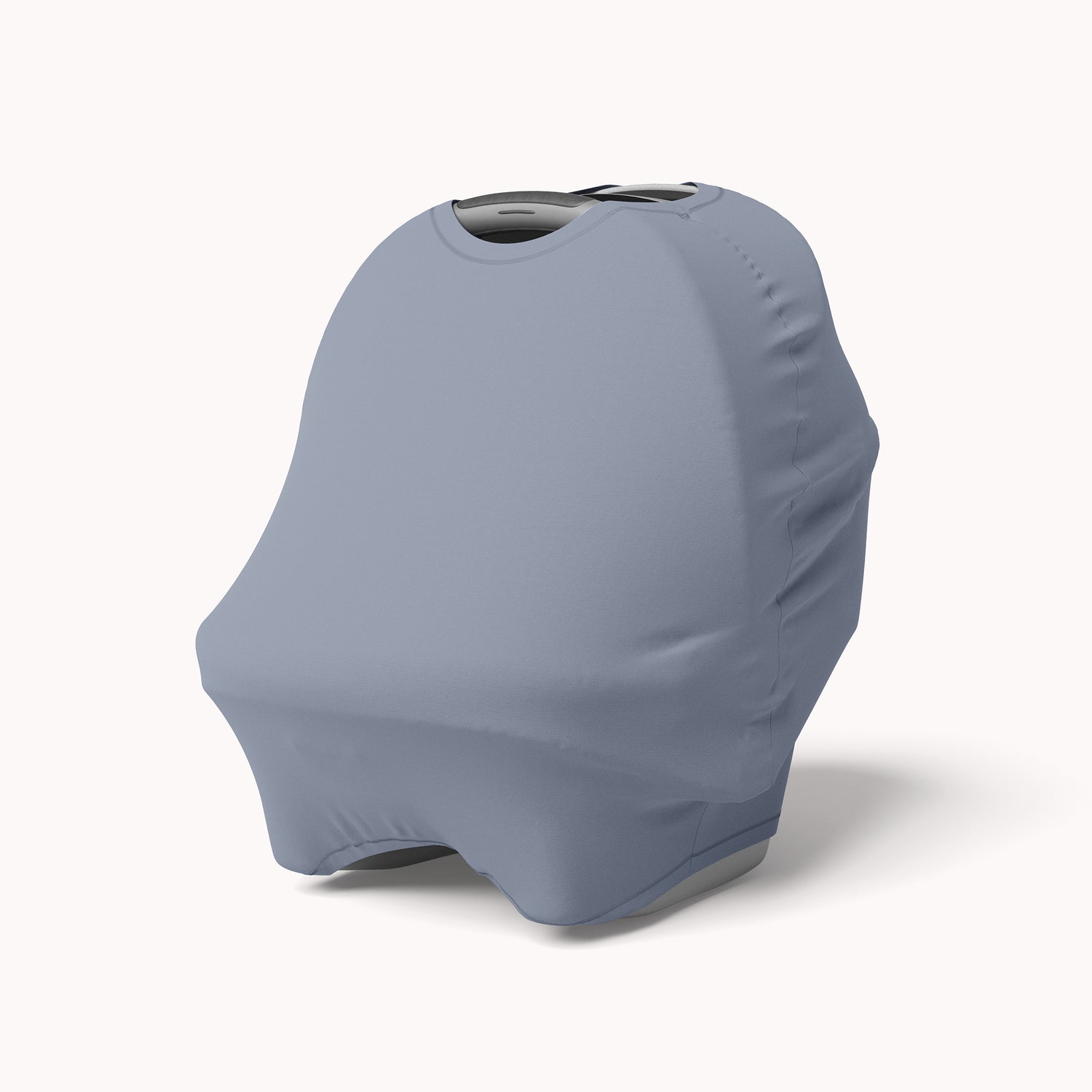 4-in-1 Canopy Car Seat Cover in Folkstone Gray - Natemia