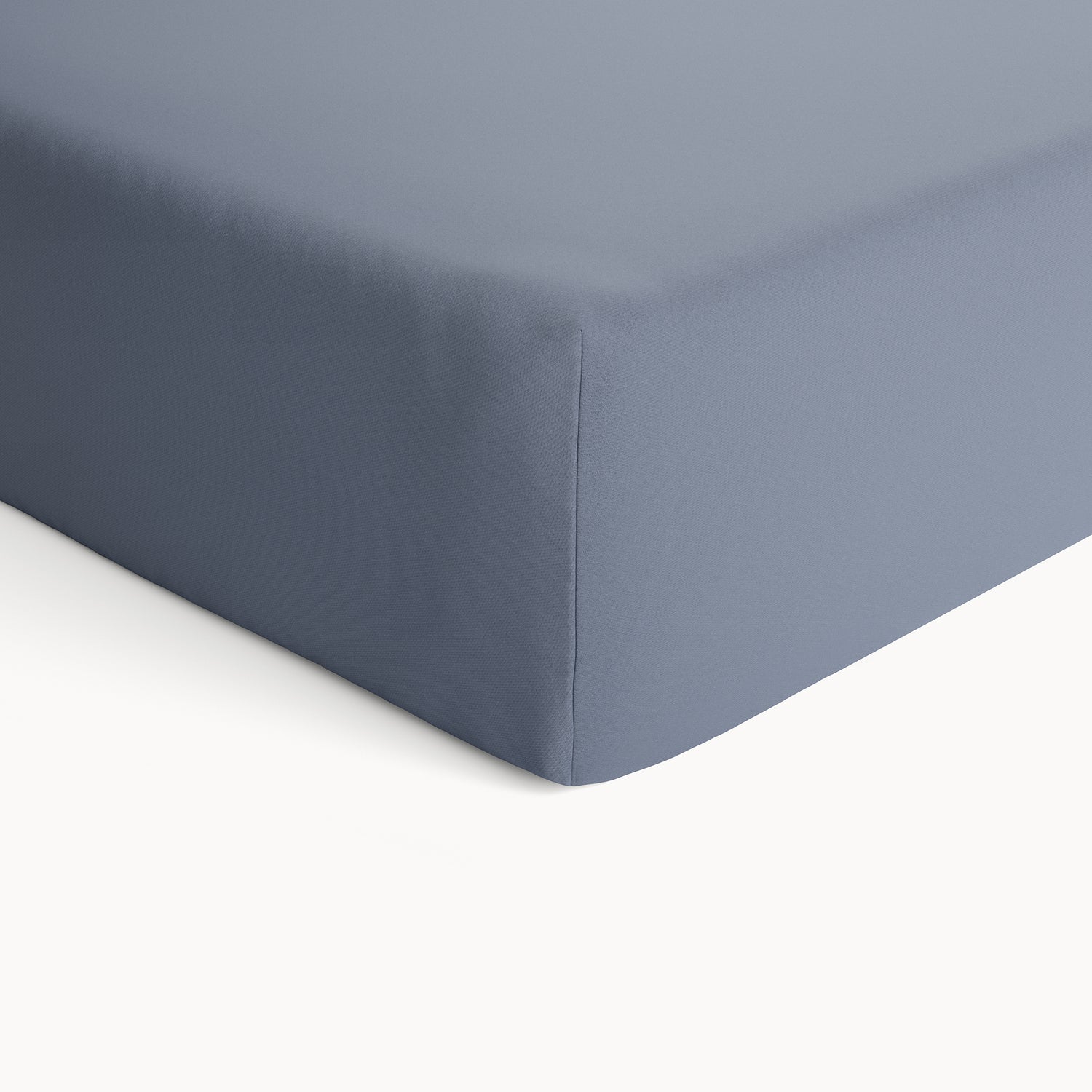 Organic Cotton Fitted Crib Sheet - Folkstone Grey - Natemia