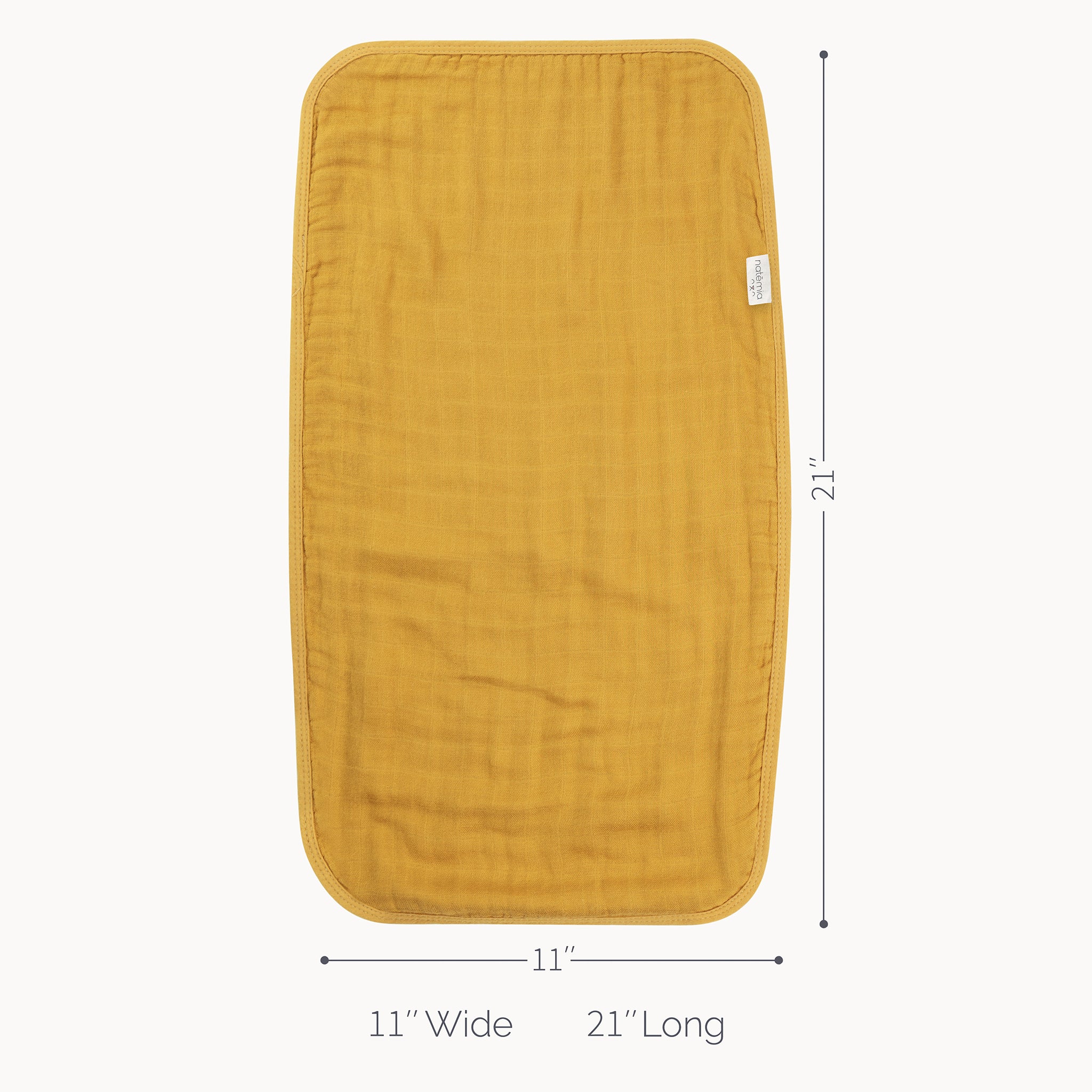 Ultra Soft Muslin Bamboo Burp Cloths - 3 Pack - Natemia