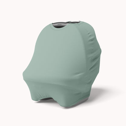 4-in-1 Canopy Car Seat Cover in Lilypad - Natemia