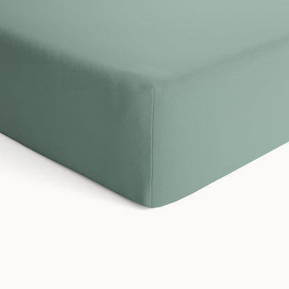 Organic Cotton Fitted Crib Sheet - Lily Pad - Natemia