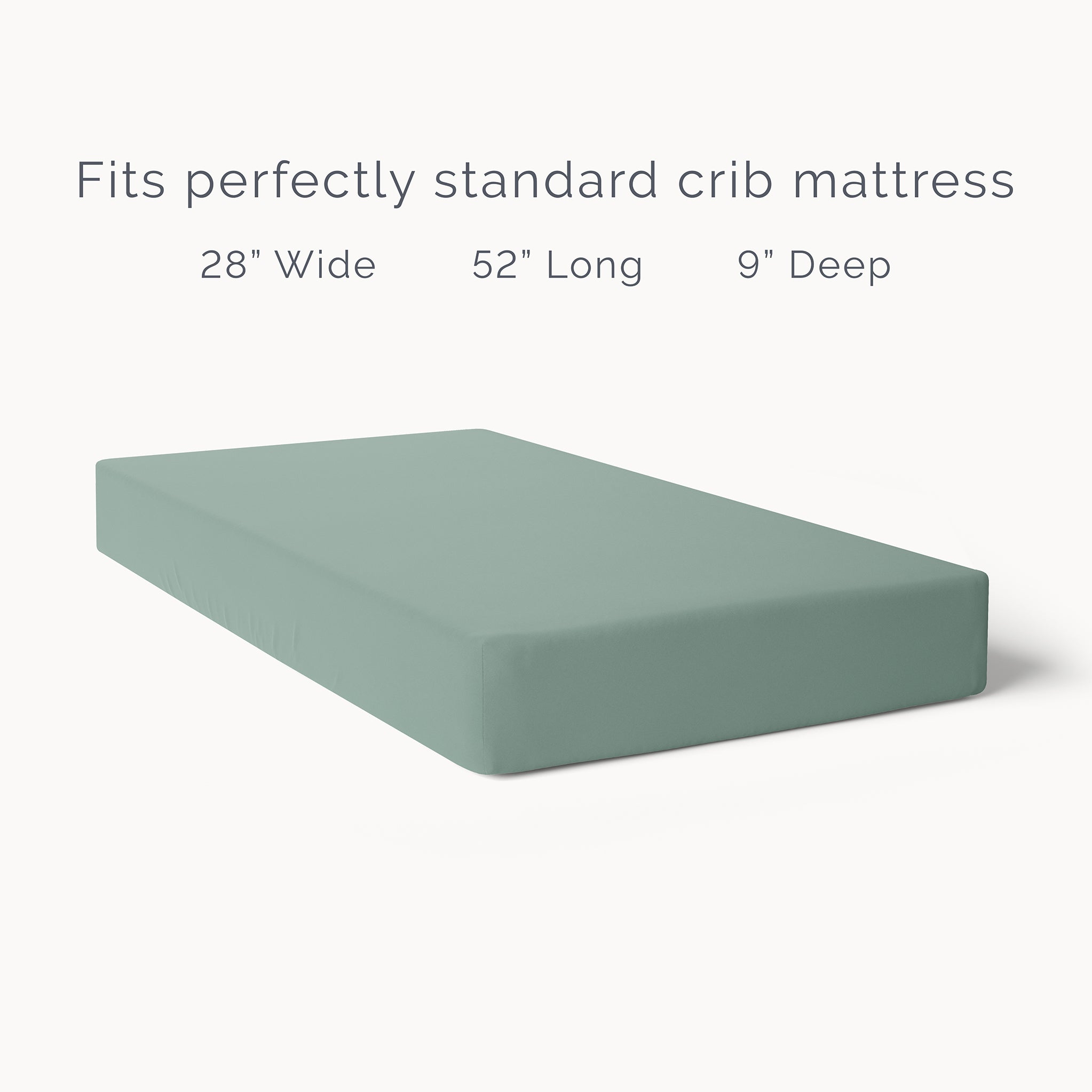 Organic Cotton Fitted Crib Sheet - Lily Pad - Natemia
