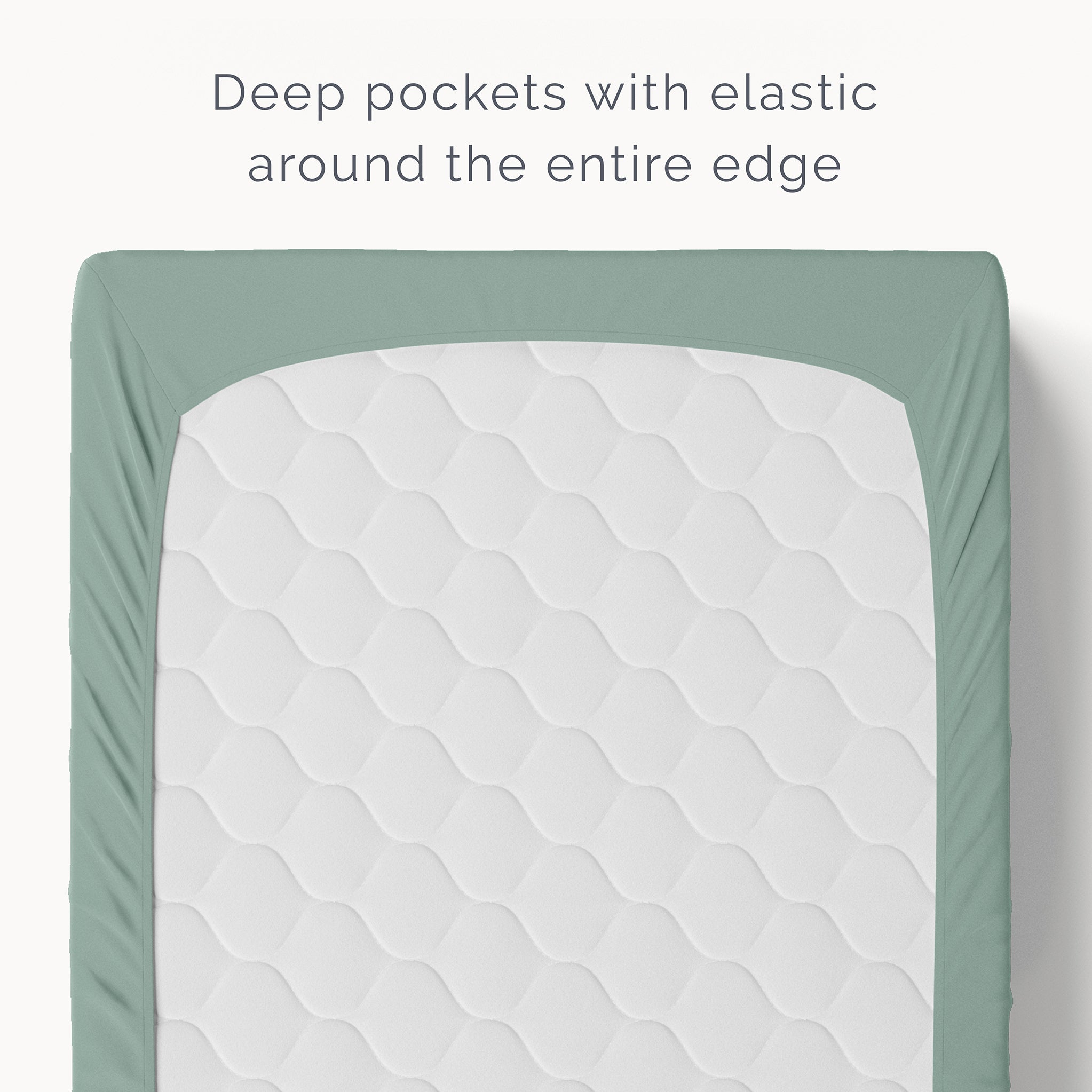 Organic Cotton Fitted Crib Sheet - Lily Pad - Natemia