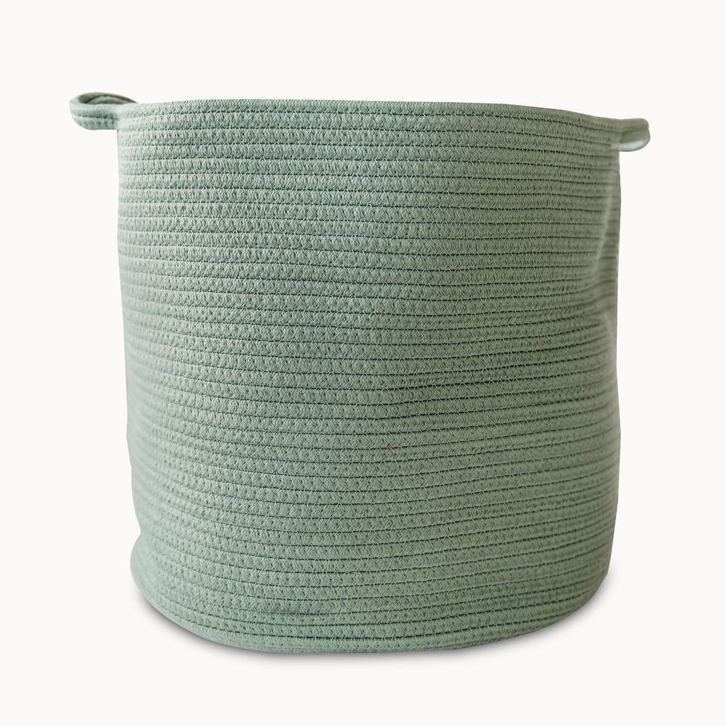 Cotton Rope Storage Basket in Lily Pad - Natemia