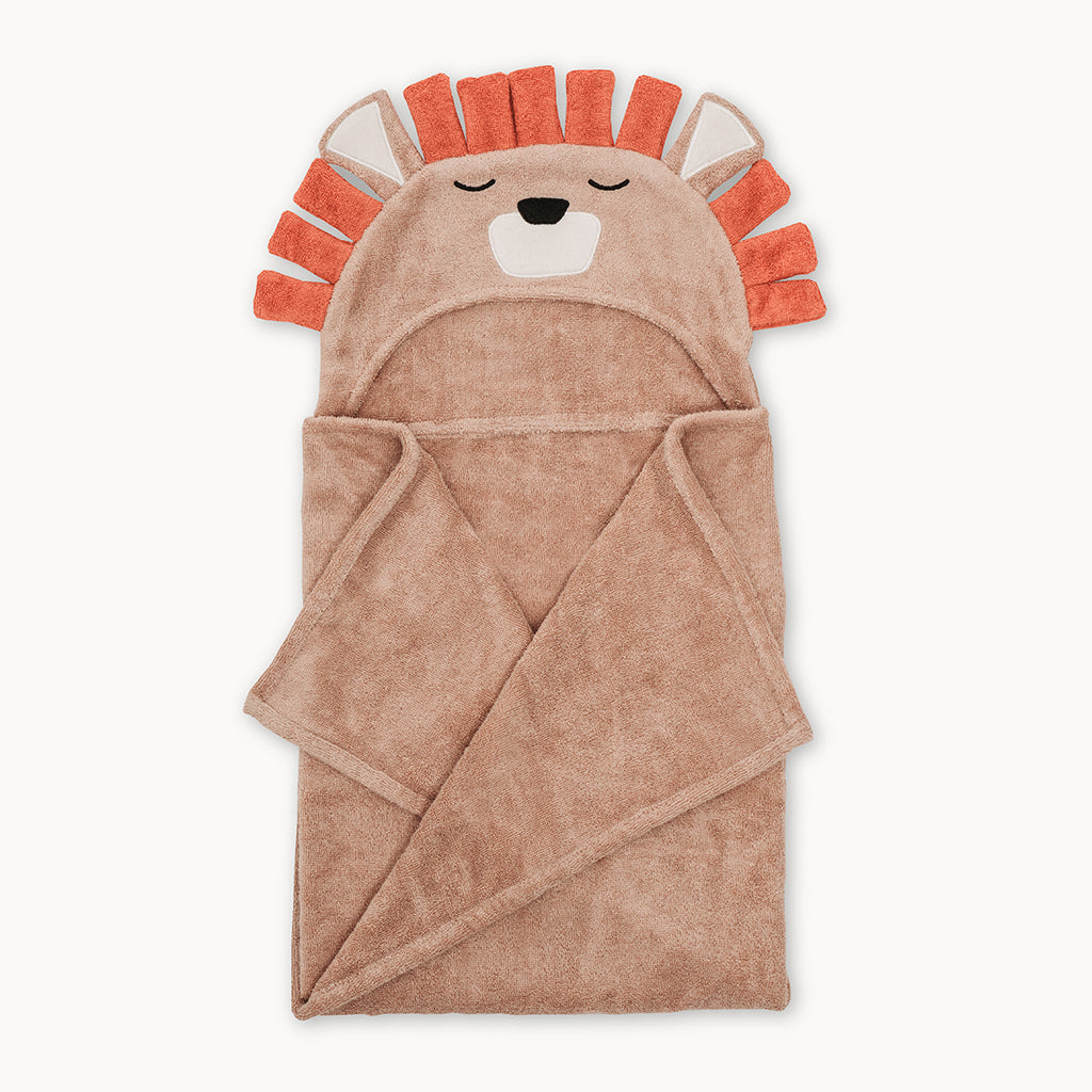 Bamboo Lion Hooded Towel for Kids - Natemia