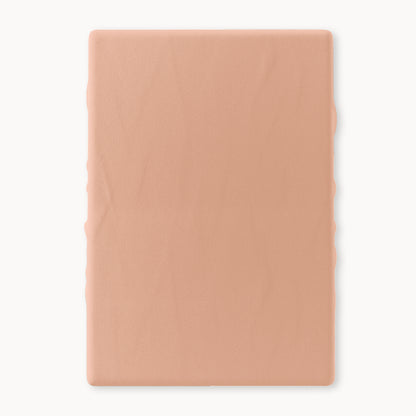 Organic Cotton Playard/ Pack and Play/ Mini Crib Fitted Sheet - Misty Rose - Natemia
