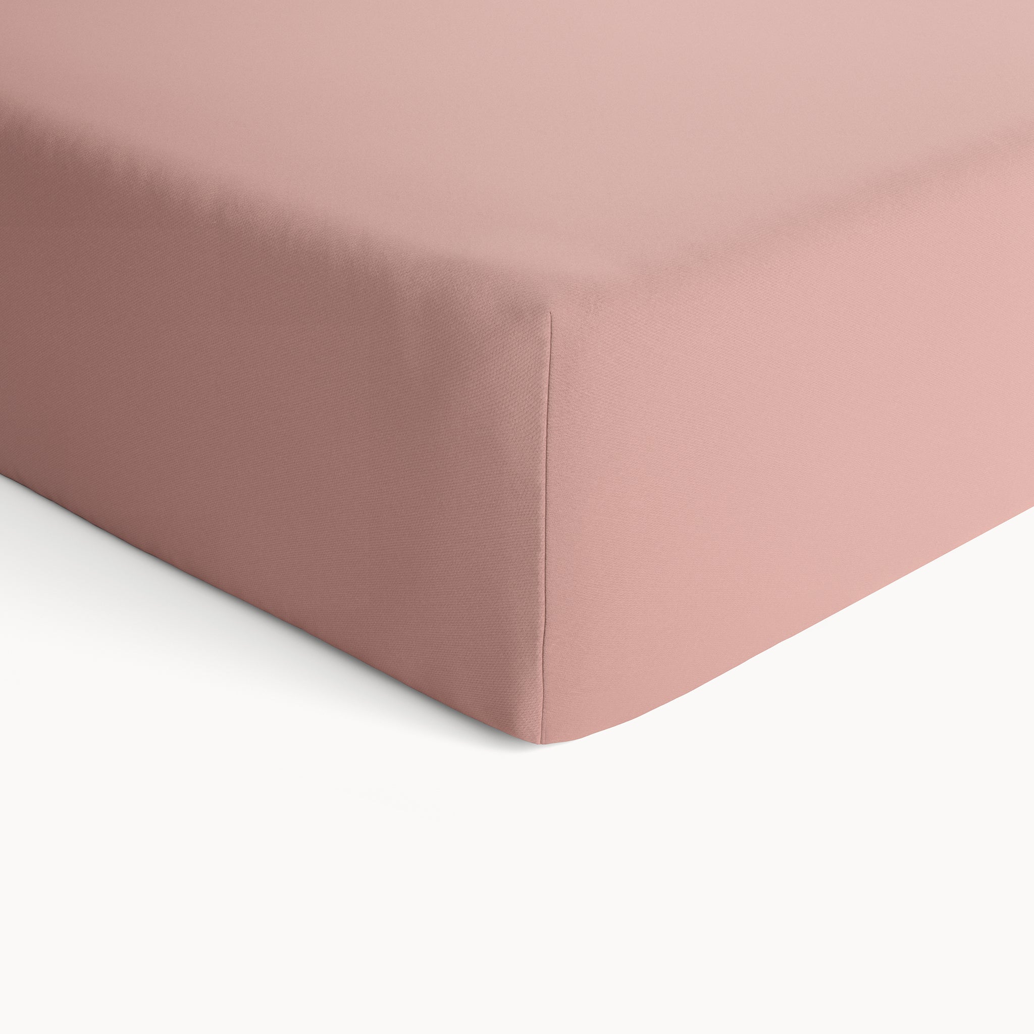Organic Cotton Fitted Crib Sheet - Misty Rose - Natemia