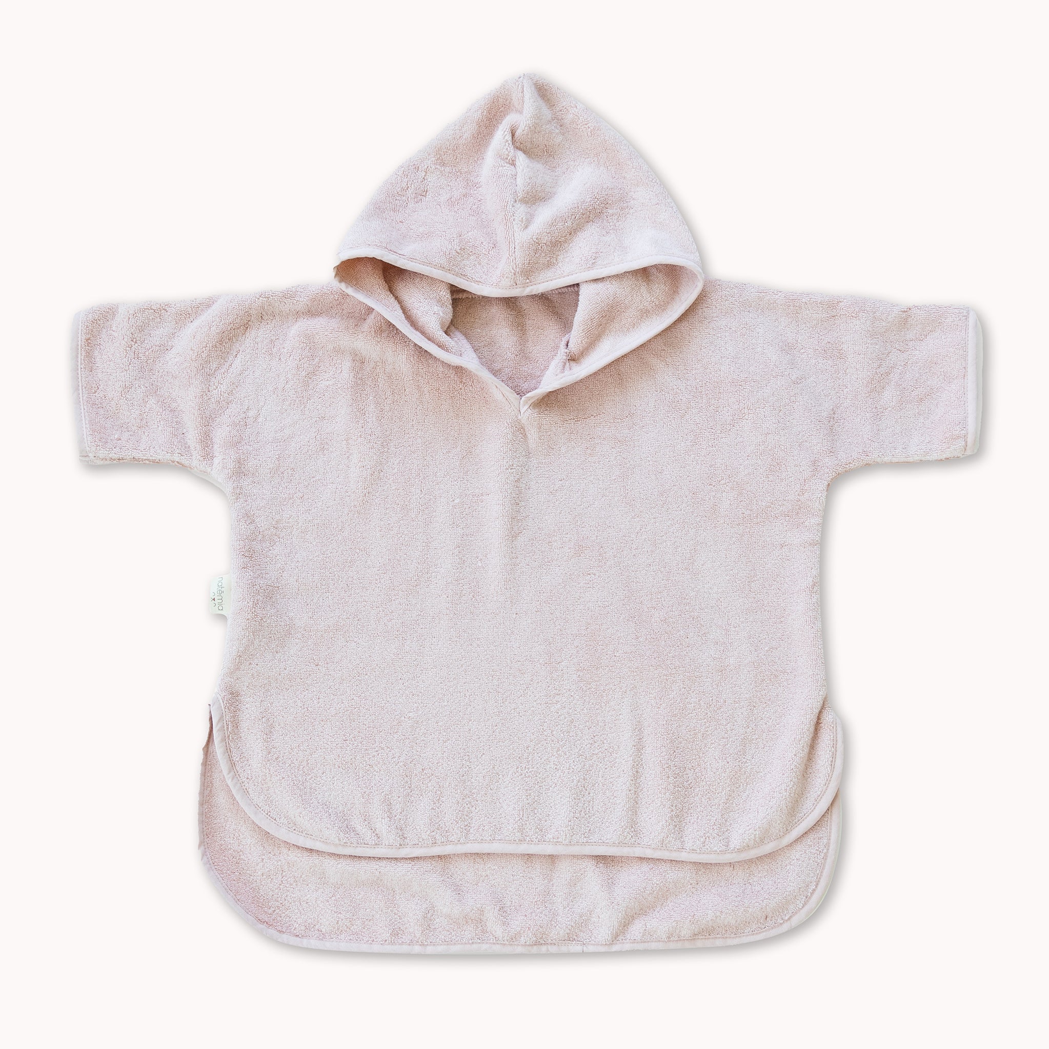 Organic Cotton Hooded Poncho Cover-Up –