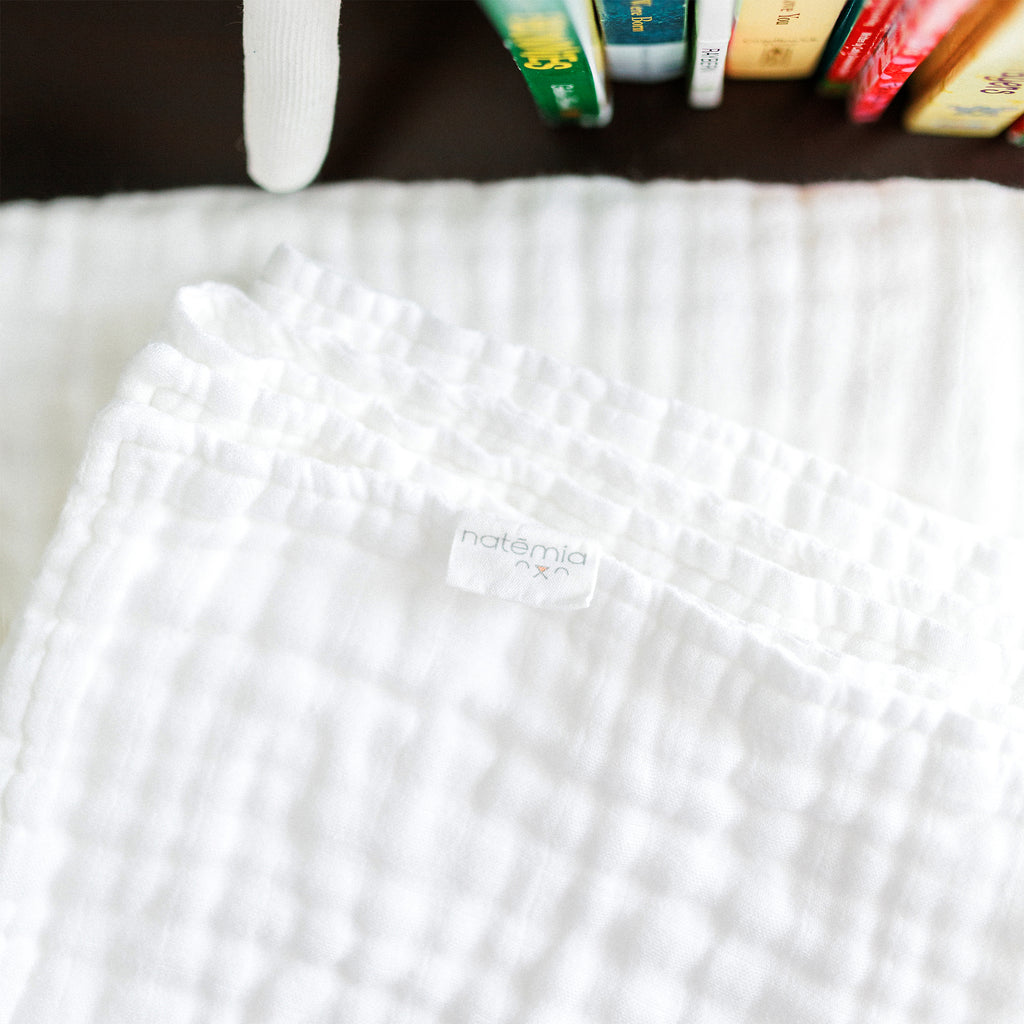 Multi Use 6 Layer Muslin Bamboo Baby Towel and Blanket - Natemia