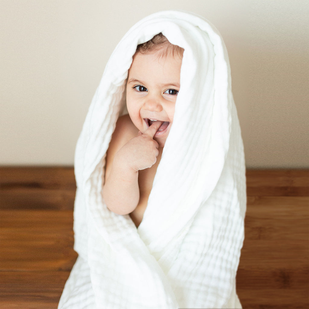 Multi Use 6 Layer Muslin Bamboo Baby Towel and Blanket - Natemia