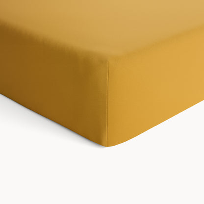 Organic Cotton Fitted Crib Sheet - Harvest Gold - Natemia