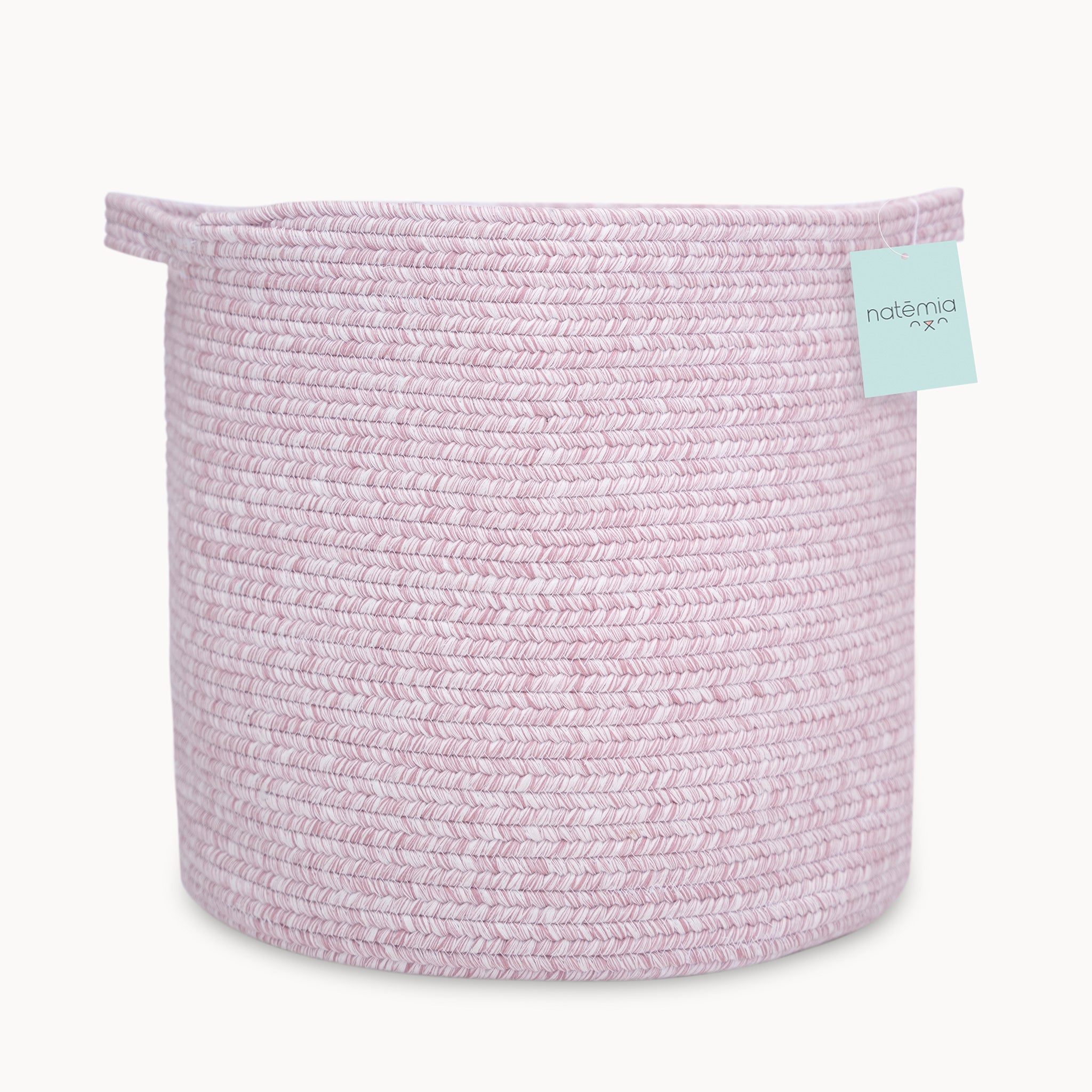 Cotton Rope Storage Basket in Pink - Natemia