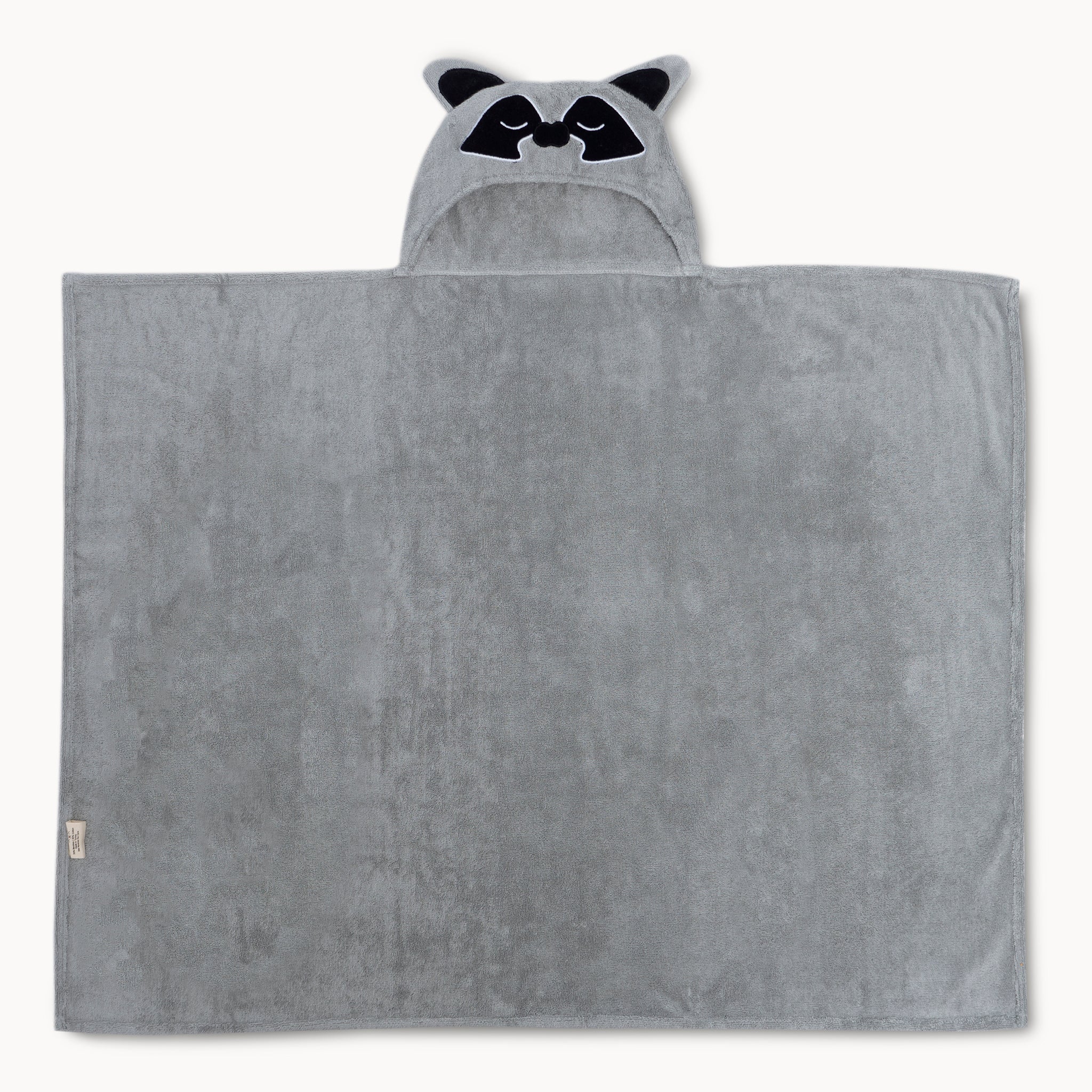 Raccoon Bamboo Hooded Towel for Kids - Natemia