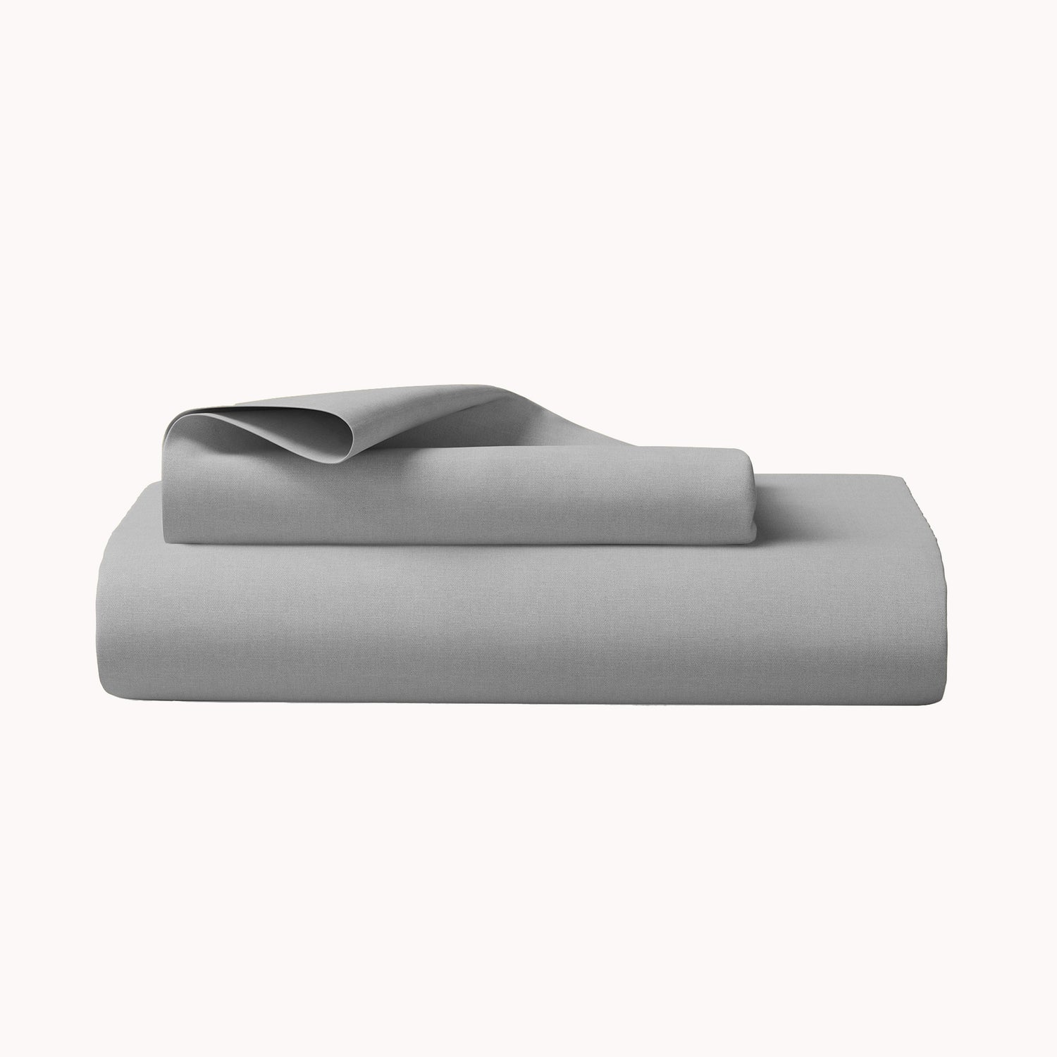 Organic Cotton Full Fitted Sheet Set - Gray - Natemia