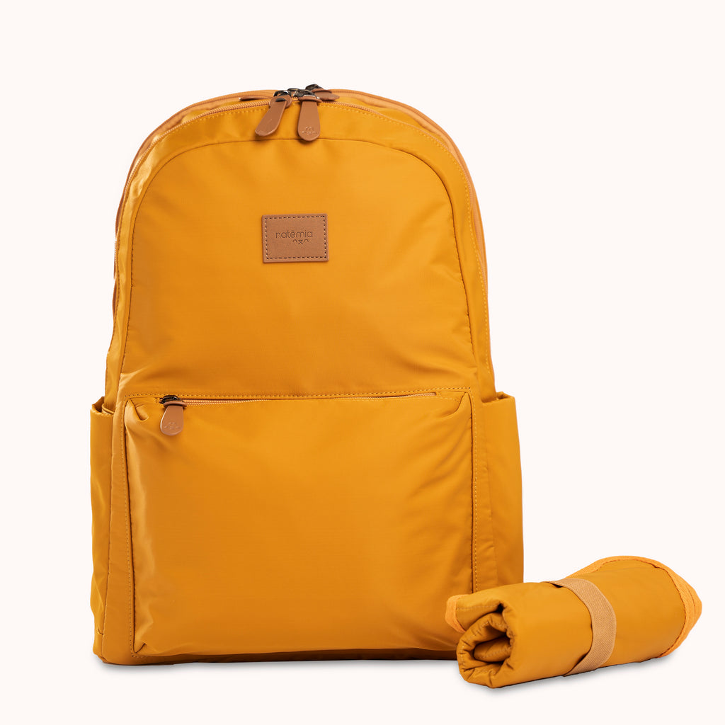 Diaper Backpack in Harvest Gold - Natemia