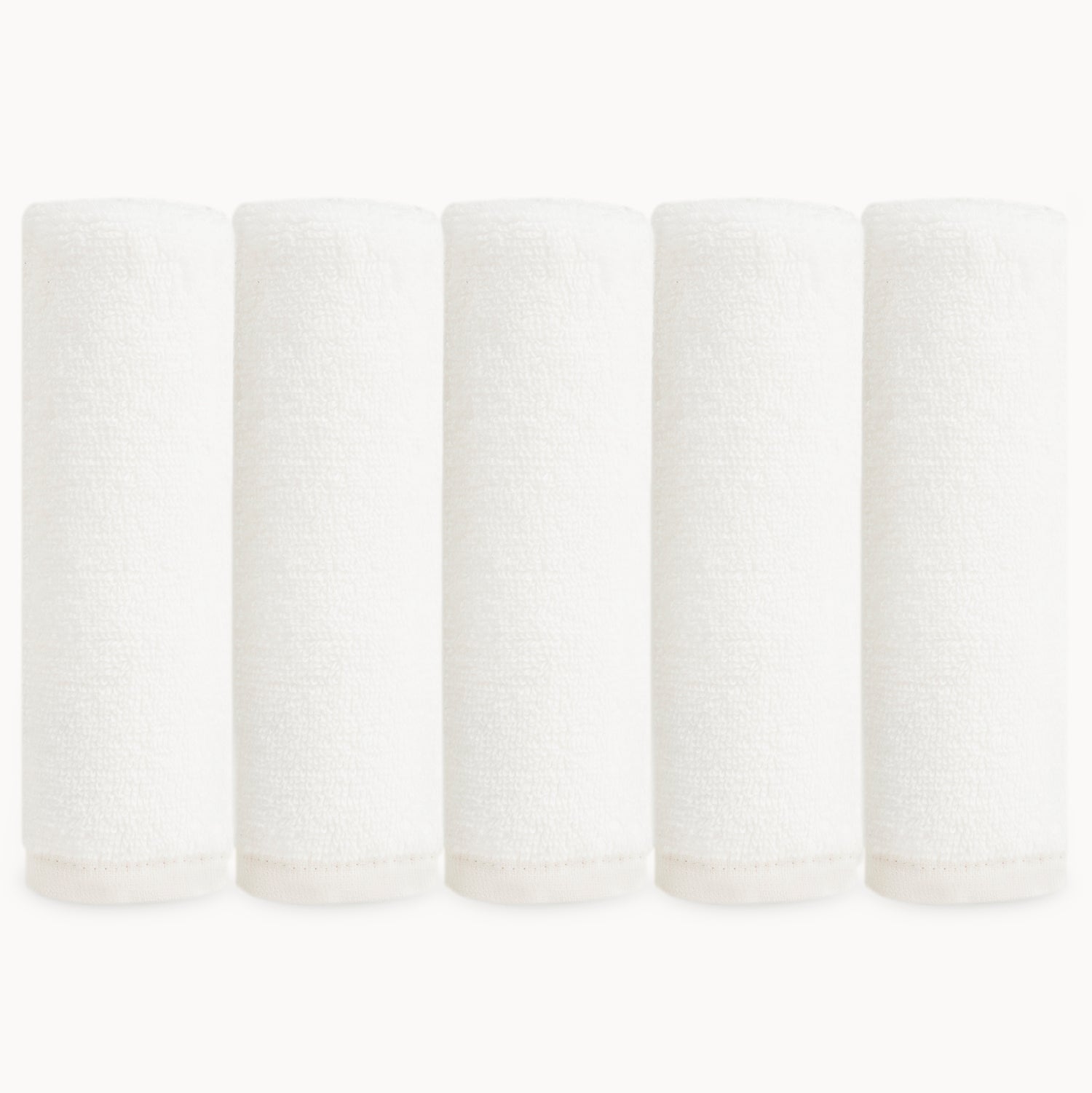 Organic Baby Washcloths-White - Natemia