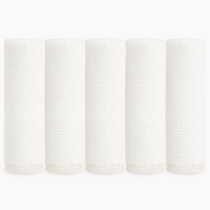Organic Baby Washcloths-White - Natemia