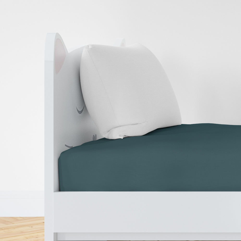 Organic Cotton Fitted Twin Sheet - Balsam - Natemia