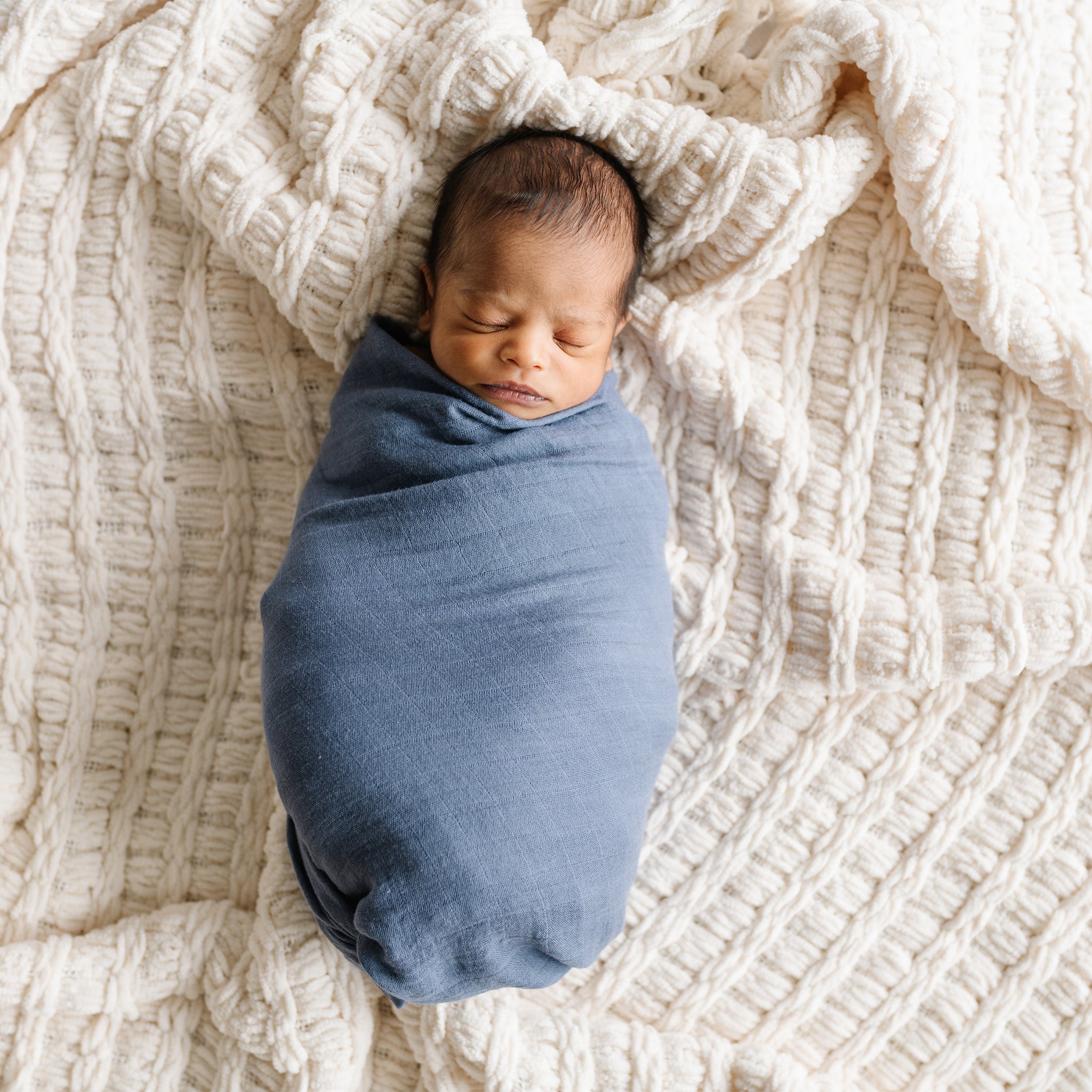 Muslin Bamboo Swaddle Blankets- 4 pack - Natemia