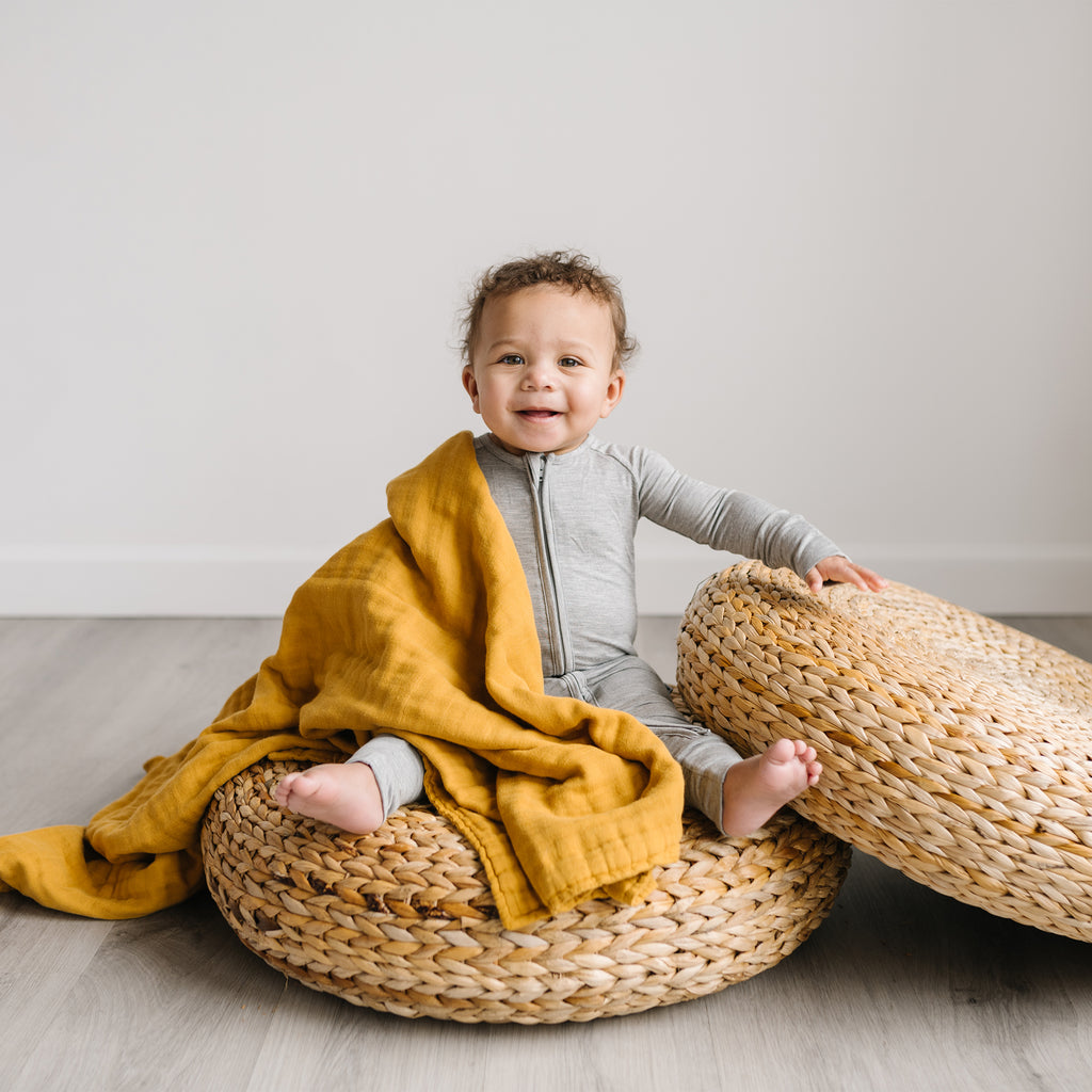 6 Layer Muslin Bamboo Baby Towel and Blanket - Natemia